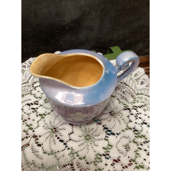 Vintage Occupied Japan Lustercraft Cherry Blossoms Creamer - Picture 3 of 10